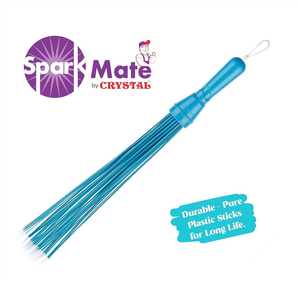 Sparkmate By Crystal Kharata/Plastic Stick Broom/Jhadu for Home and Bathroom Cleaning, Assorted, Hard Floor
