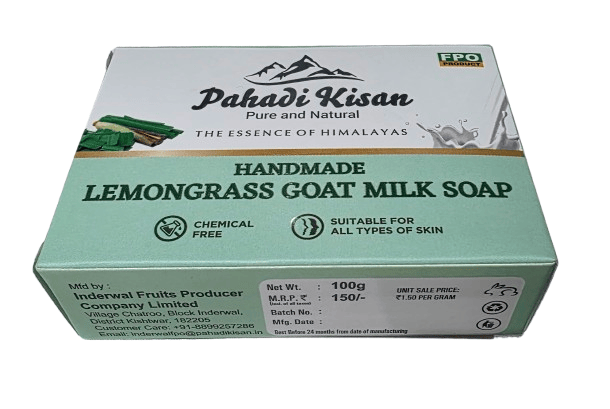 Lemongrass Goat Milk Soap 100 gm
