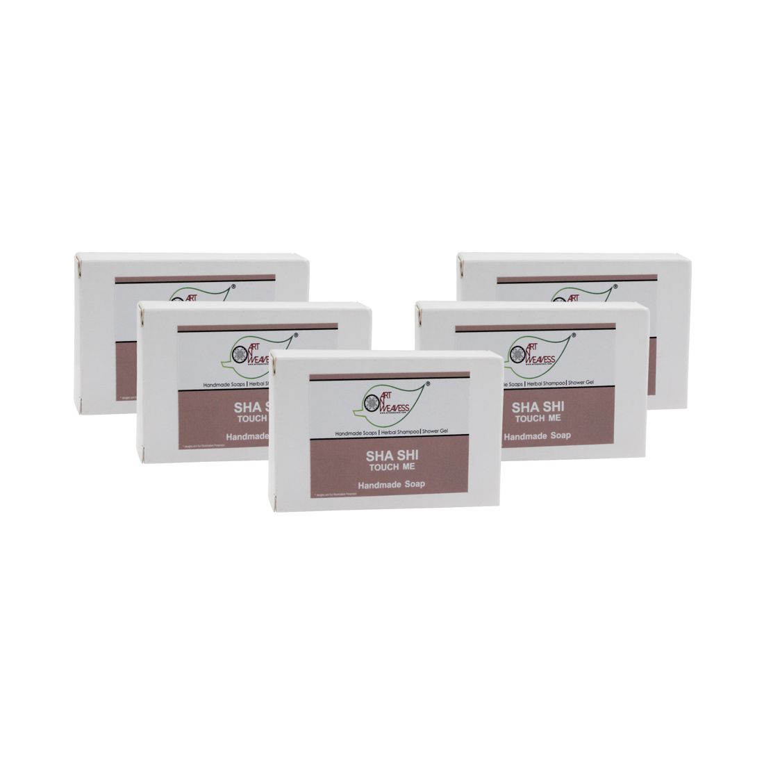 Artnweavess SHA SHI Touchme Handmade Soap NT, 100 gm - Pack of 5