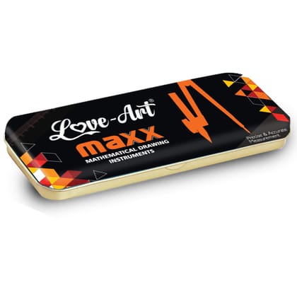 Maxx Geometry Box | Self Centered Compass | Kit for School kids | Ideal for Precise & Accurate Measurement