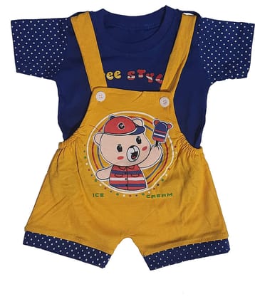 TRITI Pack of 1 Baby Boys 100% Cotton ( Blue )