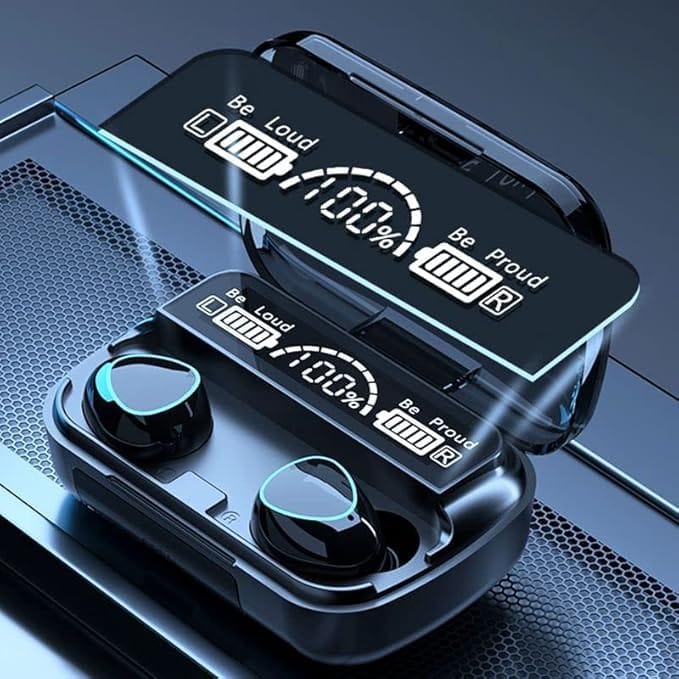 M10 Earbuds Bluetooth 5.1 Noise Canceling in ear Earbuds LED Display & Power Bank Bluetooth Headset