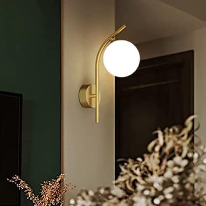 Frosted Doom Wall Light/Wall Lamp/Wall Sconces for Living Room/Wall Lamp for Bedroom/Wall Light for Home Wall/Wall Lamp to Décor Office/Dining/Cafe/Restaurants/Bar/Hotel (WITHOUT BULB)