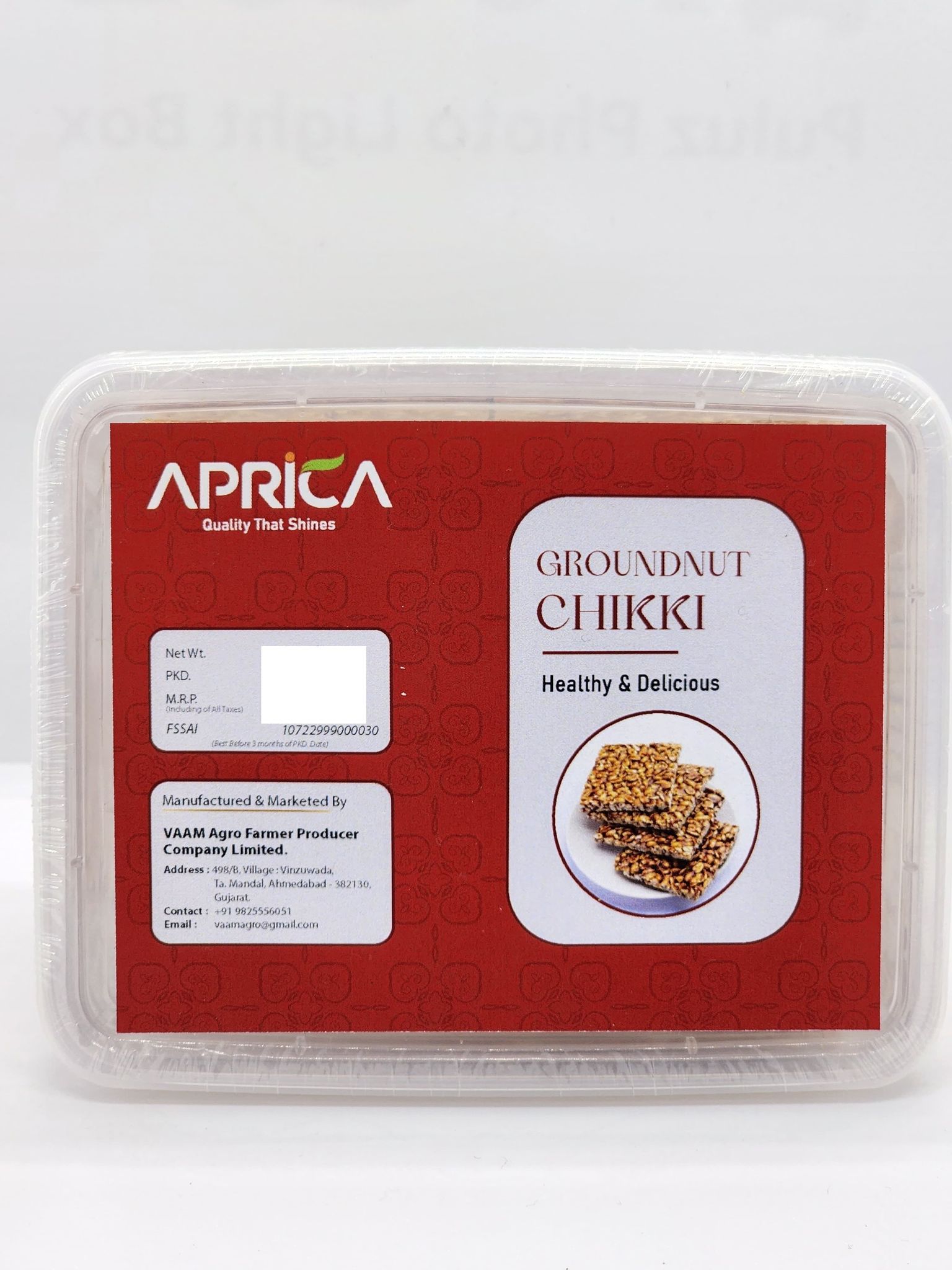GROUNDNUT CHIKKI | APRICA PREMIUM PEANUTS JAGGERY CHIKKI