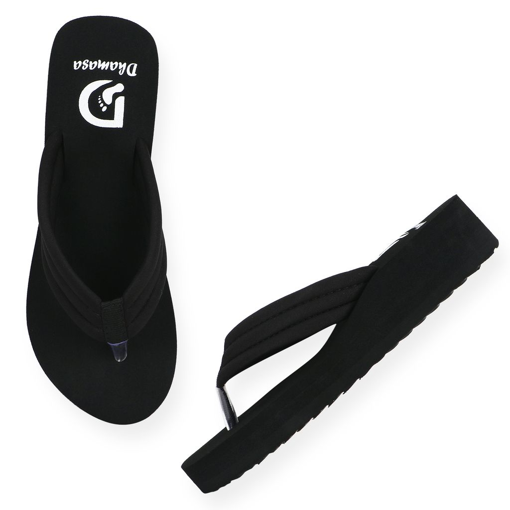 Elegant Women Dhamasa Stylish Black & Maroon Flip-Flops for Ultimate Comfort 2025 at ShopCircuit