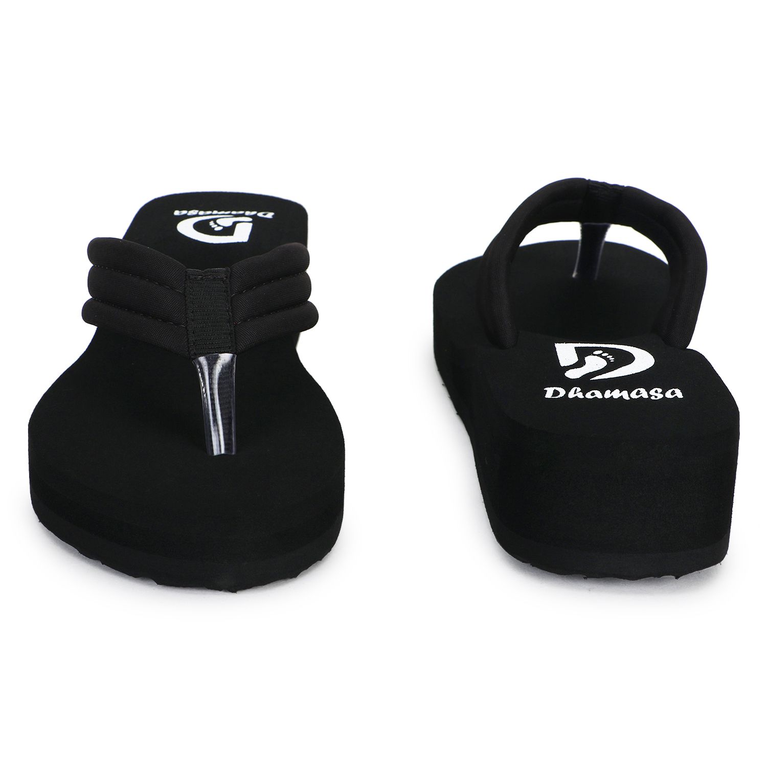 Elegant Women Dhamasa Stylish Black & Maroon Flip-Flops for Ultimate Comfort 2025 at ShopCircuit