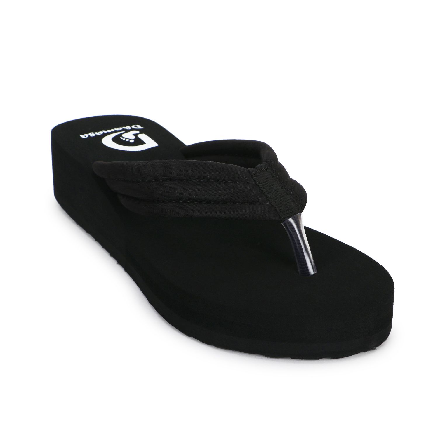 Elegant Women Dhamasa Stylish Black & Maroon Flip-Flops for Ultimate Comfort 2025 at ShopCircuit