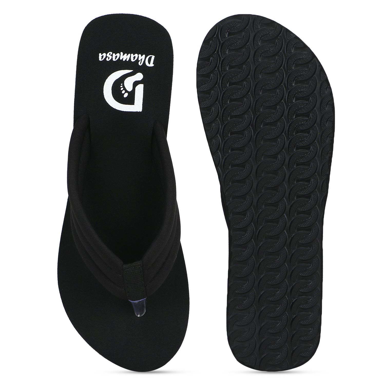 Elegant Women Dhamasa Stylish Black & Maroon Flip-Flops for Ultimate Comfort 2025 at ShopCircuit