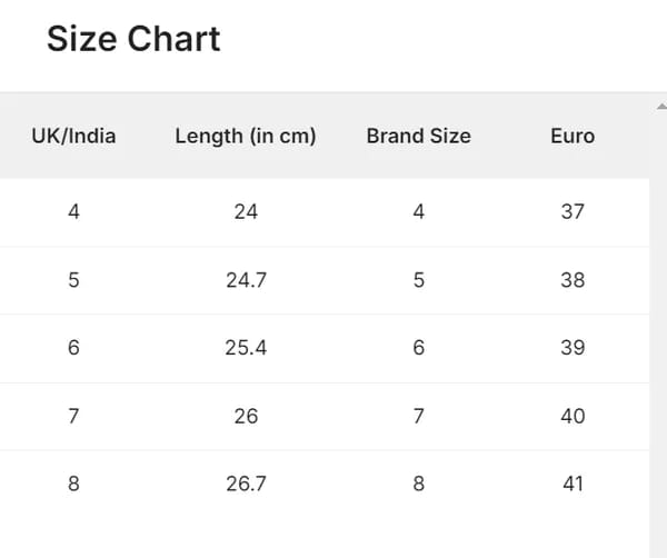Size Guide