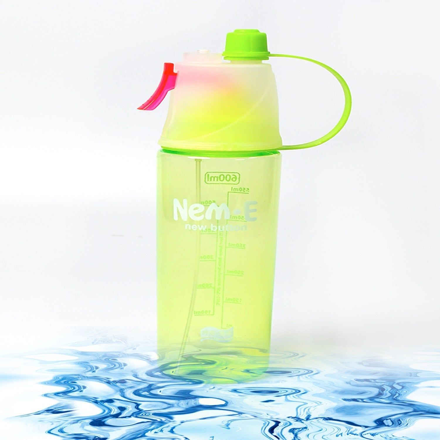 600ml BPA Free Sports Spray Water Bottle for Gym, Cycling & Hiking