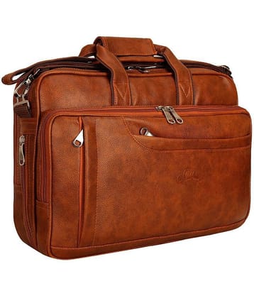 Leather World - Tan P.U Office Bag