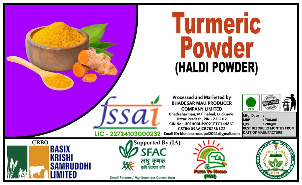 Raw Turmeric Powder - 200gm