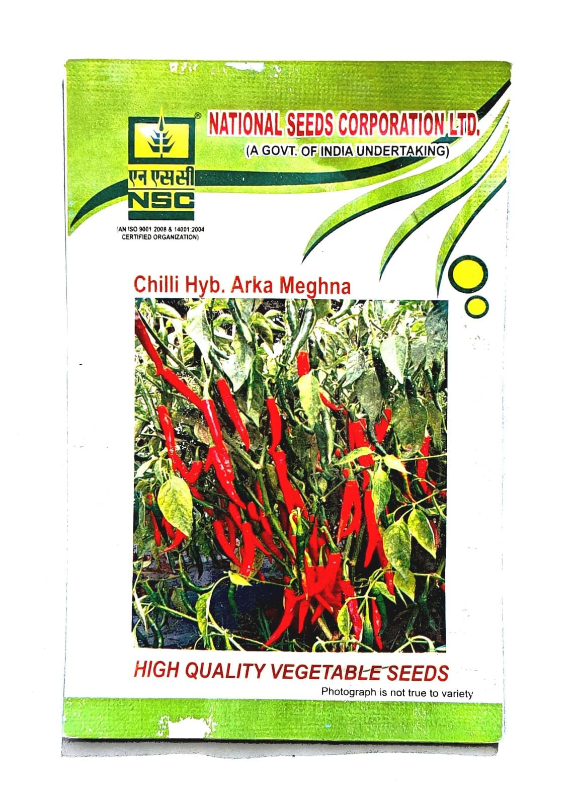 NSC Chilli Arka Meghana variety, 5 gram Truthful Labelled Seed