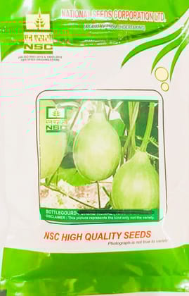 NSC Bottle Gourd Pusa Santushti variety, 100 gram Truthful Labelled Seed