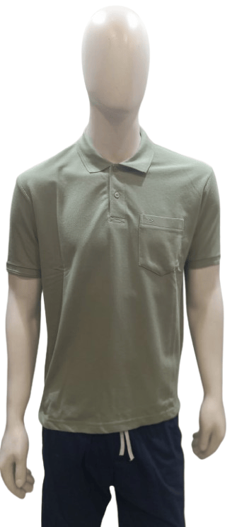 Modern Men Men's Premium Cotton Polo T-Shirt – Solid Olive Green | Classic Fit | Casual & Semi-F