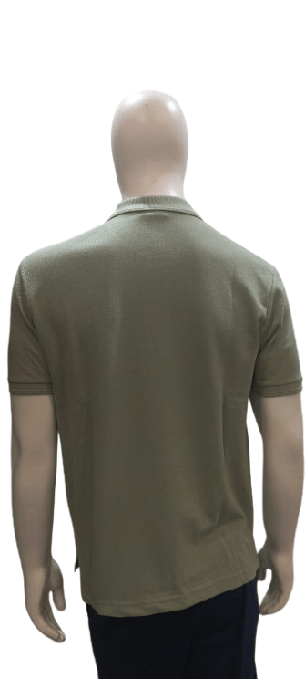 Modern Men Men's Premium Cotton Polo T-Shirt – Solid Olive Green | Classic Fit | Casual & Semi-F