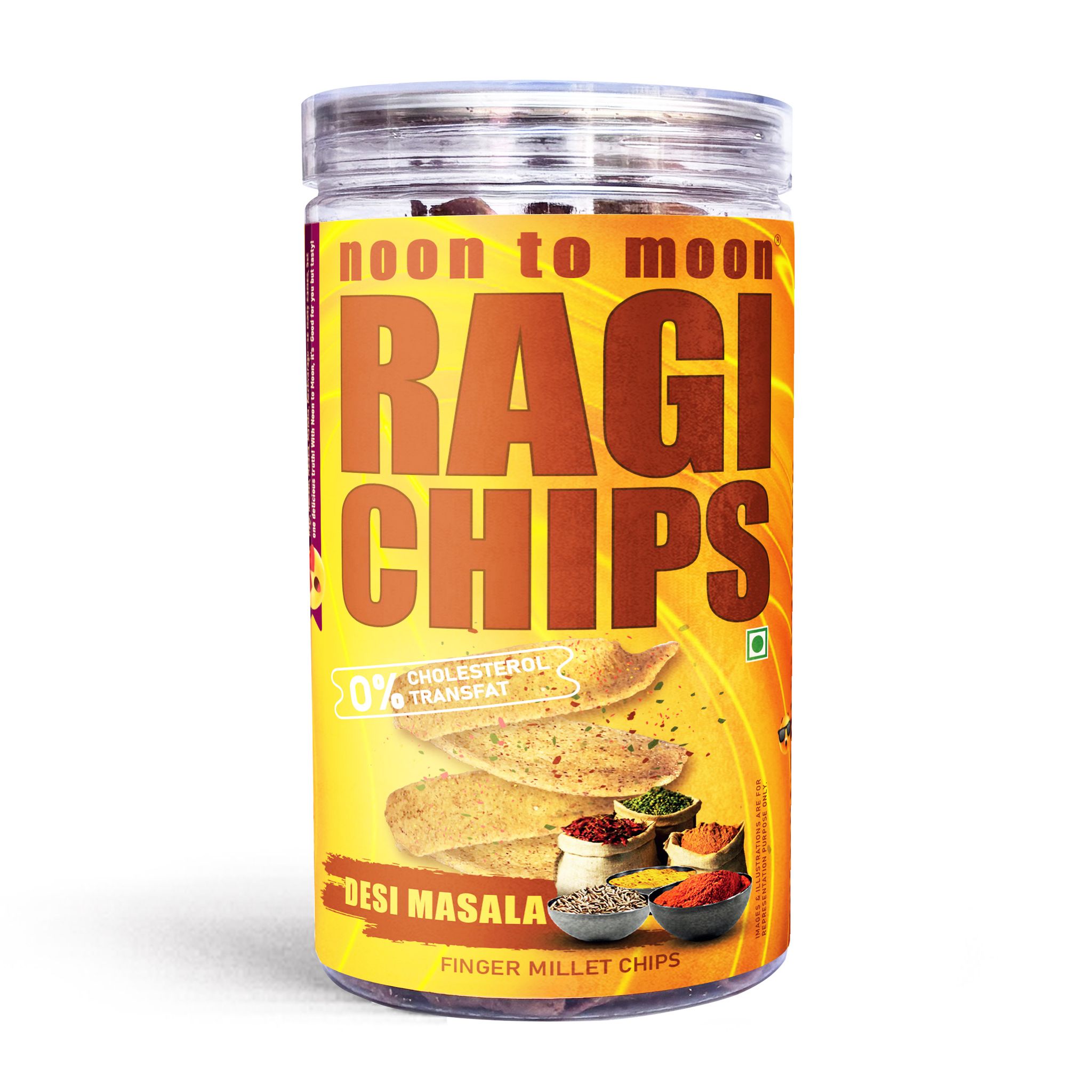 Noon to Moon Ragi Chips--Desi Masala
