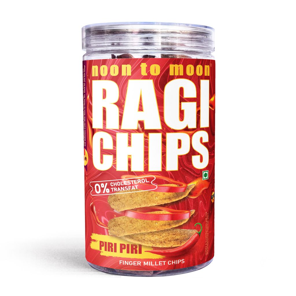 Noon to Moon's Ragi Chips-Piri Piri