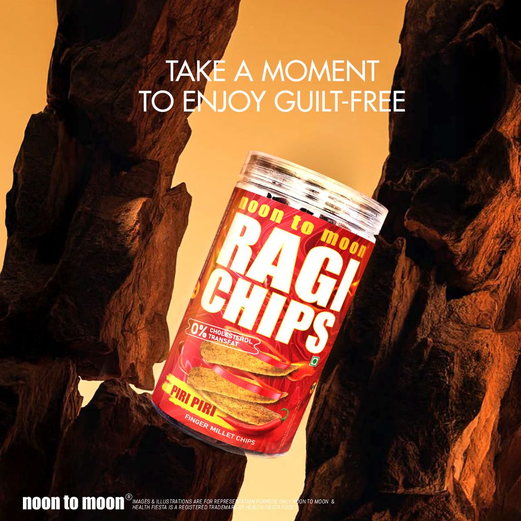 Noon to Moon's Ragi Chips-Piri Piri