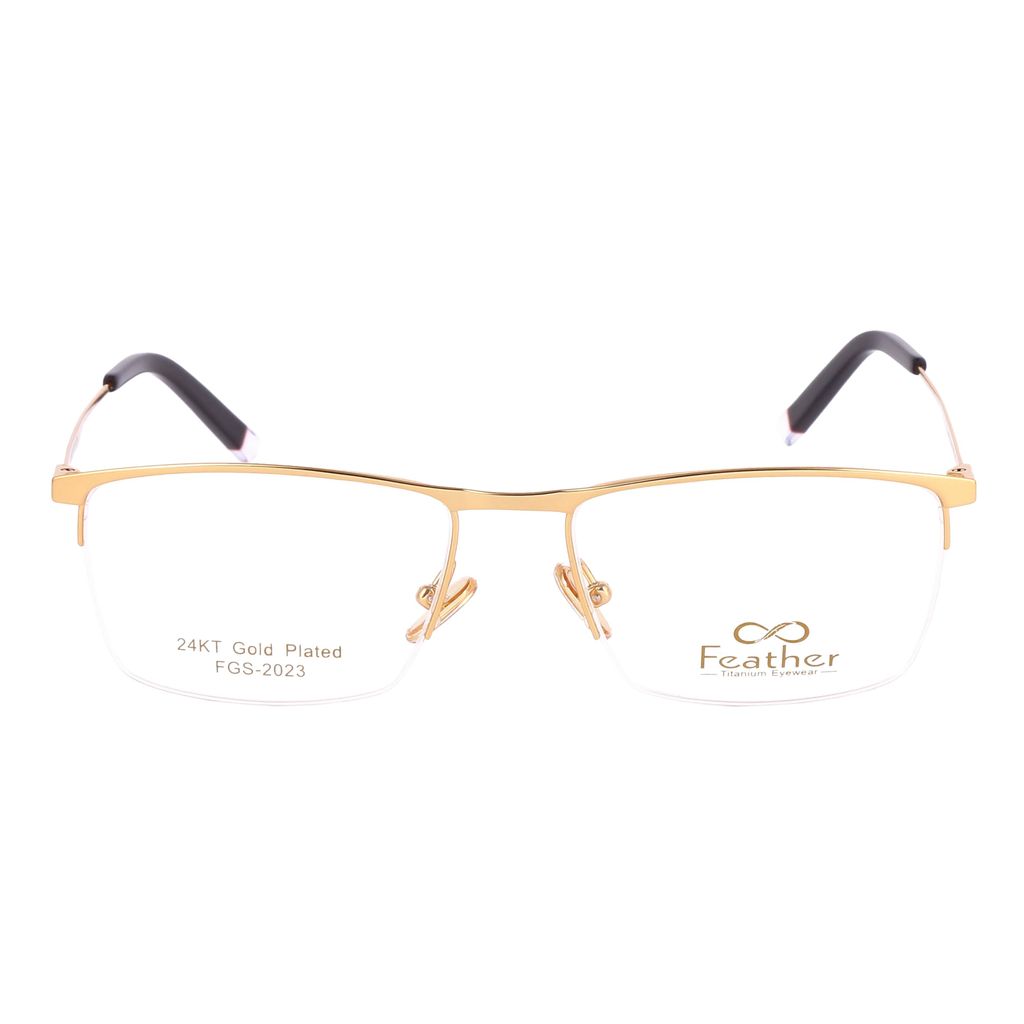 Feather Titanium Eyewear FGS-2023 - 24KT Gold Plated Eyeglasses