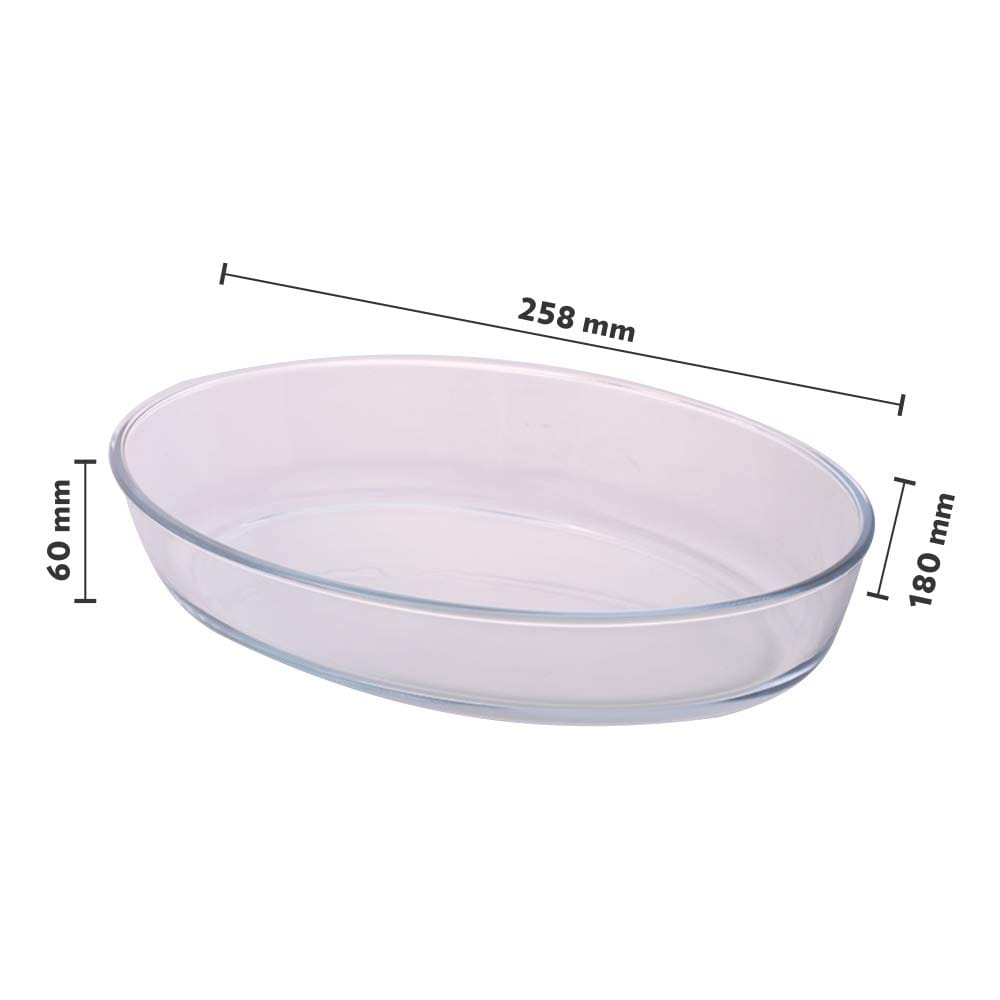 Borosil Glass Baking Dish , Transparent