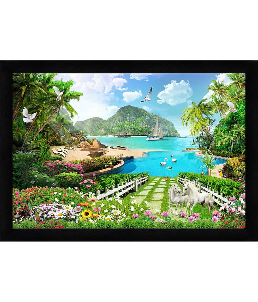 Indianara - Abstract Painting With Frame