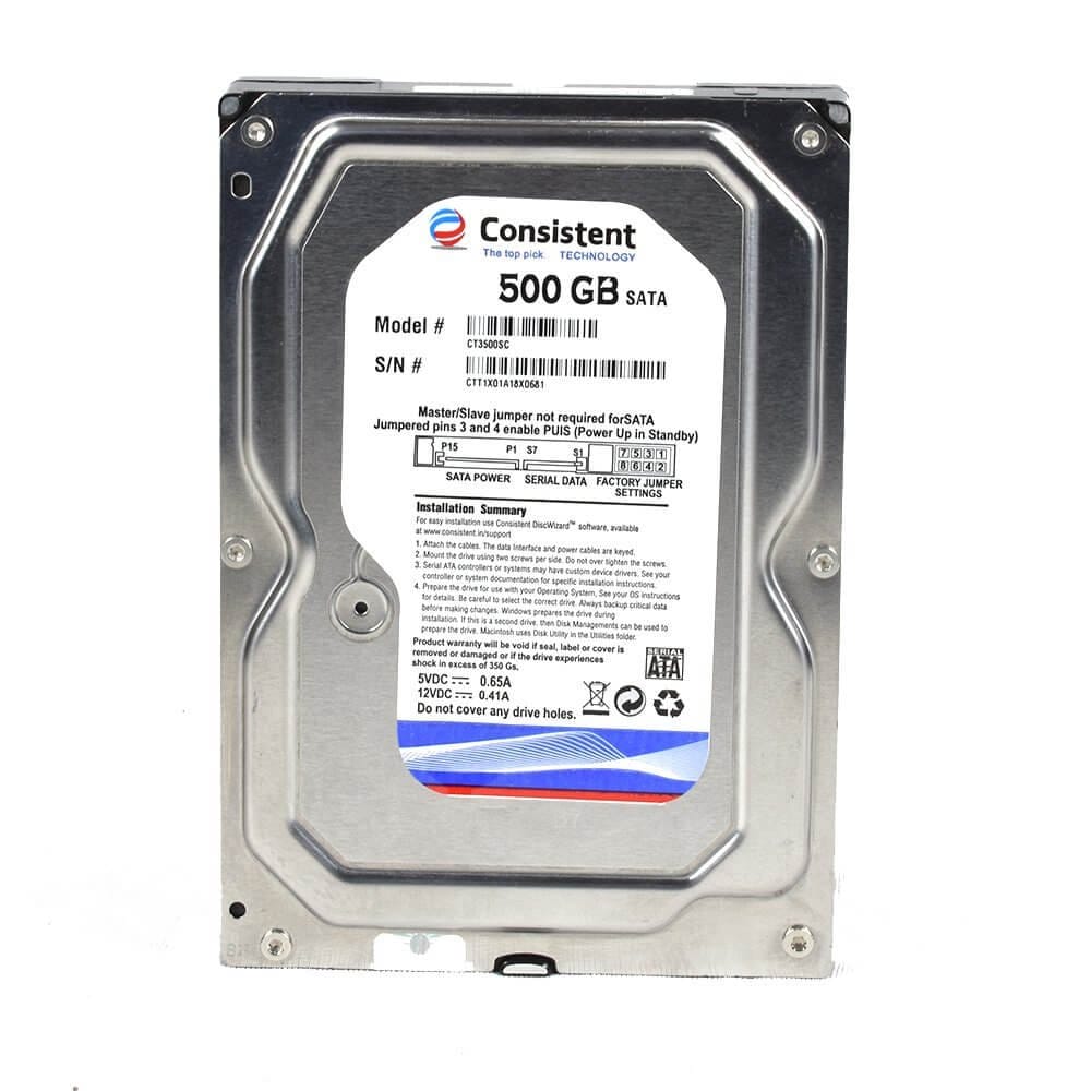 Consistent 500GB HDD SATA Hard Drive/ Hard disk for Desktop