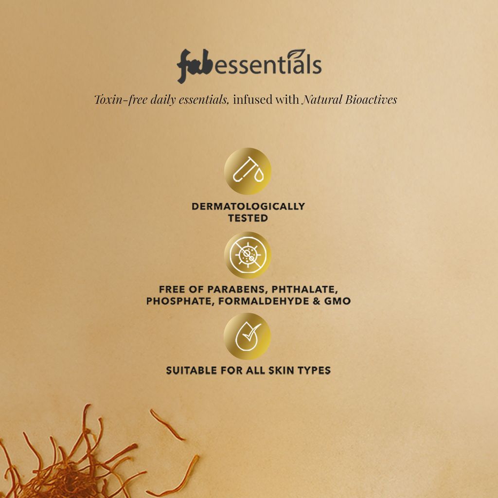 Fabessentials Suvarna Kumkumadi 24K Gold Face Cream 50ml | Brightening Face Cream for Glowing Skin | Face Cream with Saffron, Niacinamide & Red Algae | Illuminating Moisturizer for All Skin Types