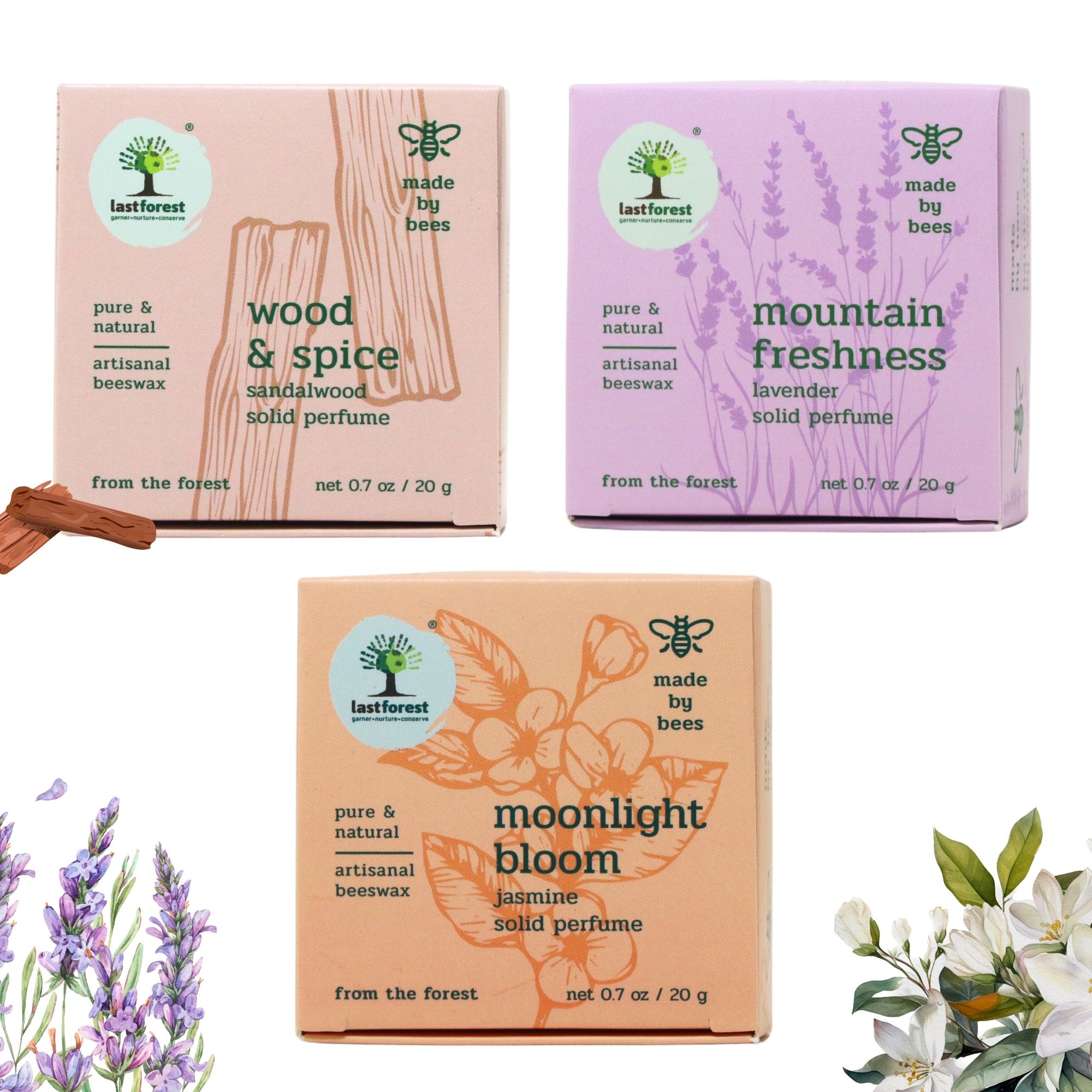 Last Forest Bees Wax Balm, 60 grams, Combo of 3