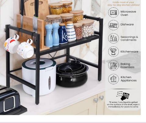 Versatile Desk Rack for Office & Studyroom - Space Saving Design