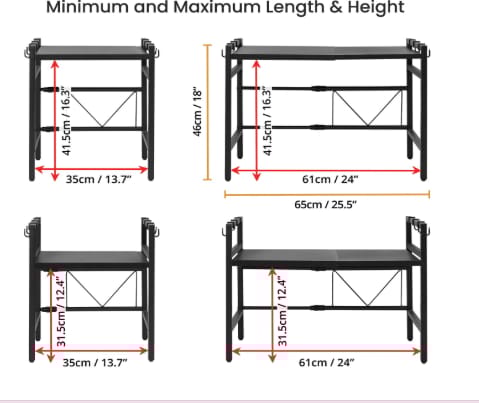 Versatile Desk Rack for Office & Studyroom - Space Saving Design