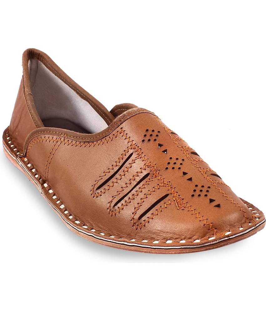 Anjaneya Creations Tan Men's Jutti