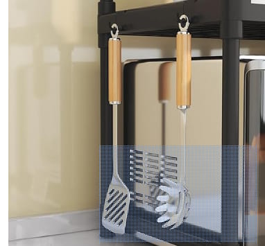 Kitchen Utensil Rack with Hanging Hooks