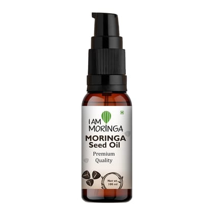I AM MORINGA Moringa Oil 100ml, 100% Natural Premium Moringa Seeds Extract for Hair Growth, Skin Care and Moisturizing Dry Skin Oil for Men and Women