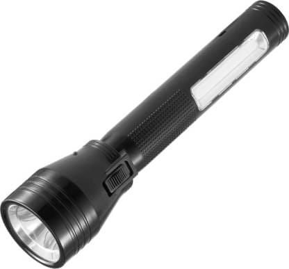 DP 9168 (RECHARGEABLE LED TORCH) 10W+15W LED, 350mAh Battery Torch  (Black, 26.5 cm, Rechargeable) - Electricals | Buy online on ZillyBuy