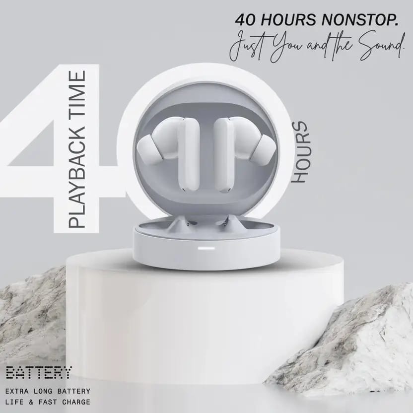 AMS Buy No thing Buds Pro with 45 dB ANC,Ultra Bass Technology & upto 39 hrs Bluetooth (Bluetooth Earbuds, True Wireless) ( White )