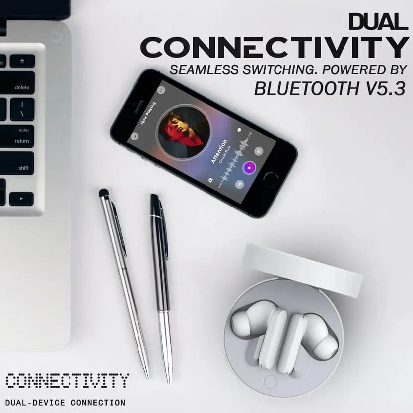 AMS Buy No thing Buds Pro with 45 dB ANC,Ultra Bass Technology & upto 39 hrs Bluetooth (Bluetooth Earbuds, True Wireless) ( White )