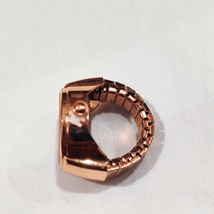 YAKH Rose Gold (Green Dial) Ring Watch