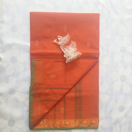 Cotton Saree without Blouse -Mango Design