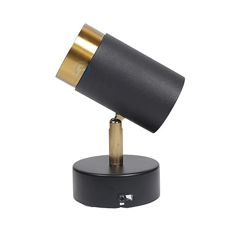 6 Watt LED Surface/Spot Light, Shockproof Alluminium Body & Antiglare Diffuser,Warmwhite Light (BlackGold-285)