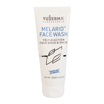 Yuderma Melarid Face wash - Triple action 2in1 Face wash & Mask | 100ml