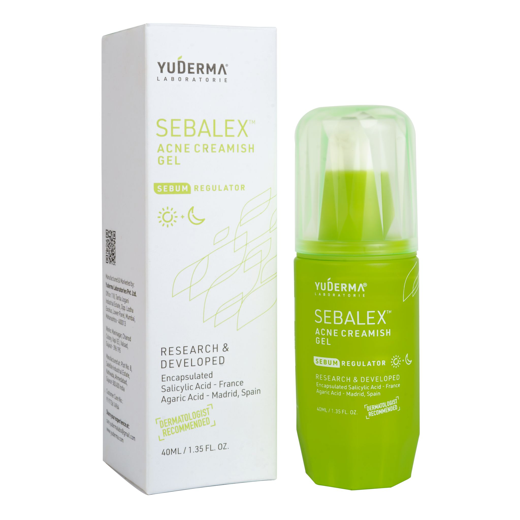 Yuderma Sebalex Acne Creamish Gel - Sebum Regulator | 100ml