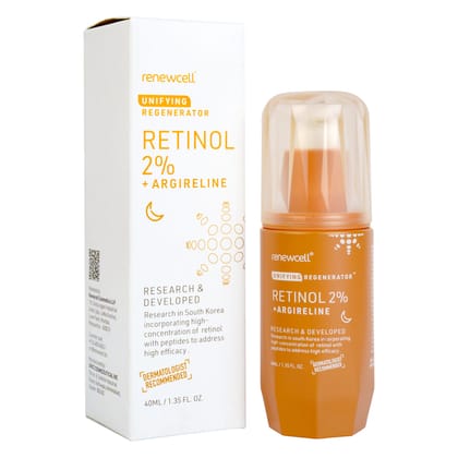 Yuderma Renewcell Unifying Regenerator Retinol 2% + Argireline Cream |Anti Aging | 40ml