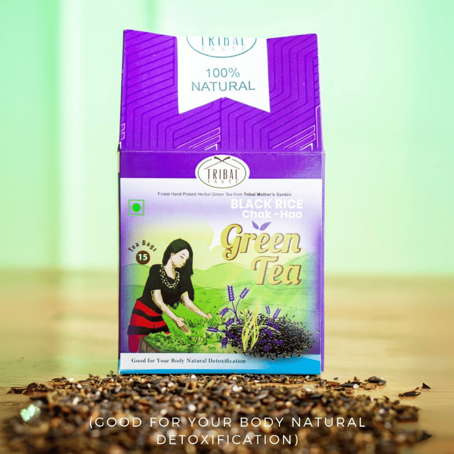 Black Rice - Green Tea | 15 Tea Bags - 200 gm
