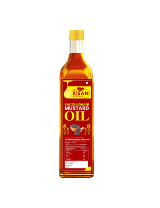 FPO Kisan Naturals Kacchi Ghani Mustard Oil - 1L