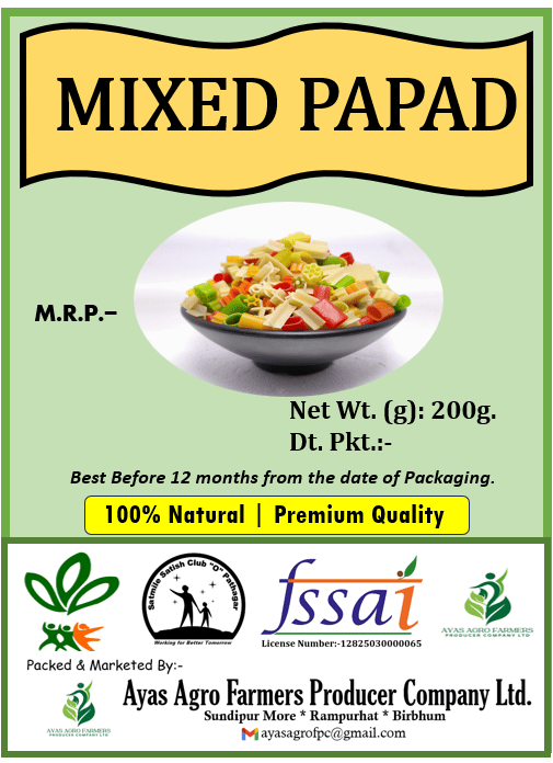 MIXED PAPAD 200 GM