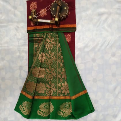 Silk Cotton Saree with Blouse