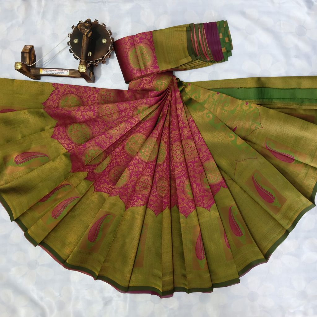 Kubera Silk Cottton Saree with Blouse