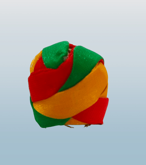 Colourful satin Pagadi/ Mukut