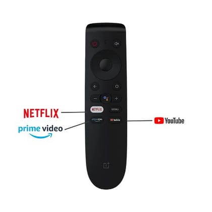 Supratech Remote Control Compatible for OnePlus Y Series HD Ready Android Smart LED TV | Original Replacement with Netflix, YouTube, Prime Video Hot Keys | Without Voice Command